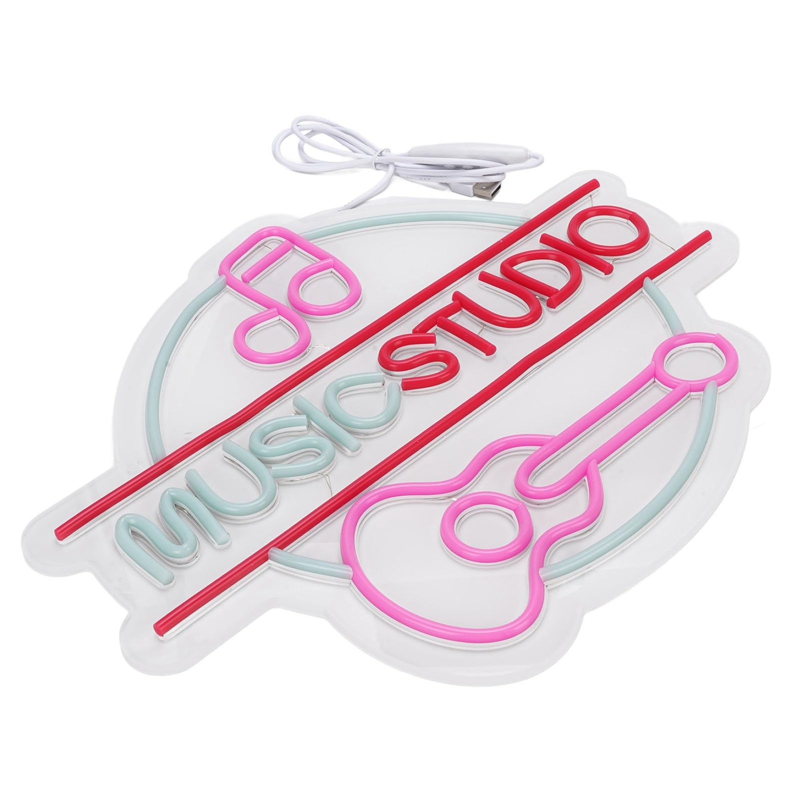 Dimmerabile Rosa Studio di Musica LED Wall Door Decor Luce per Ambiente Dinamico per Bar Club Amanti della Musica Materiale Acrilico