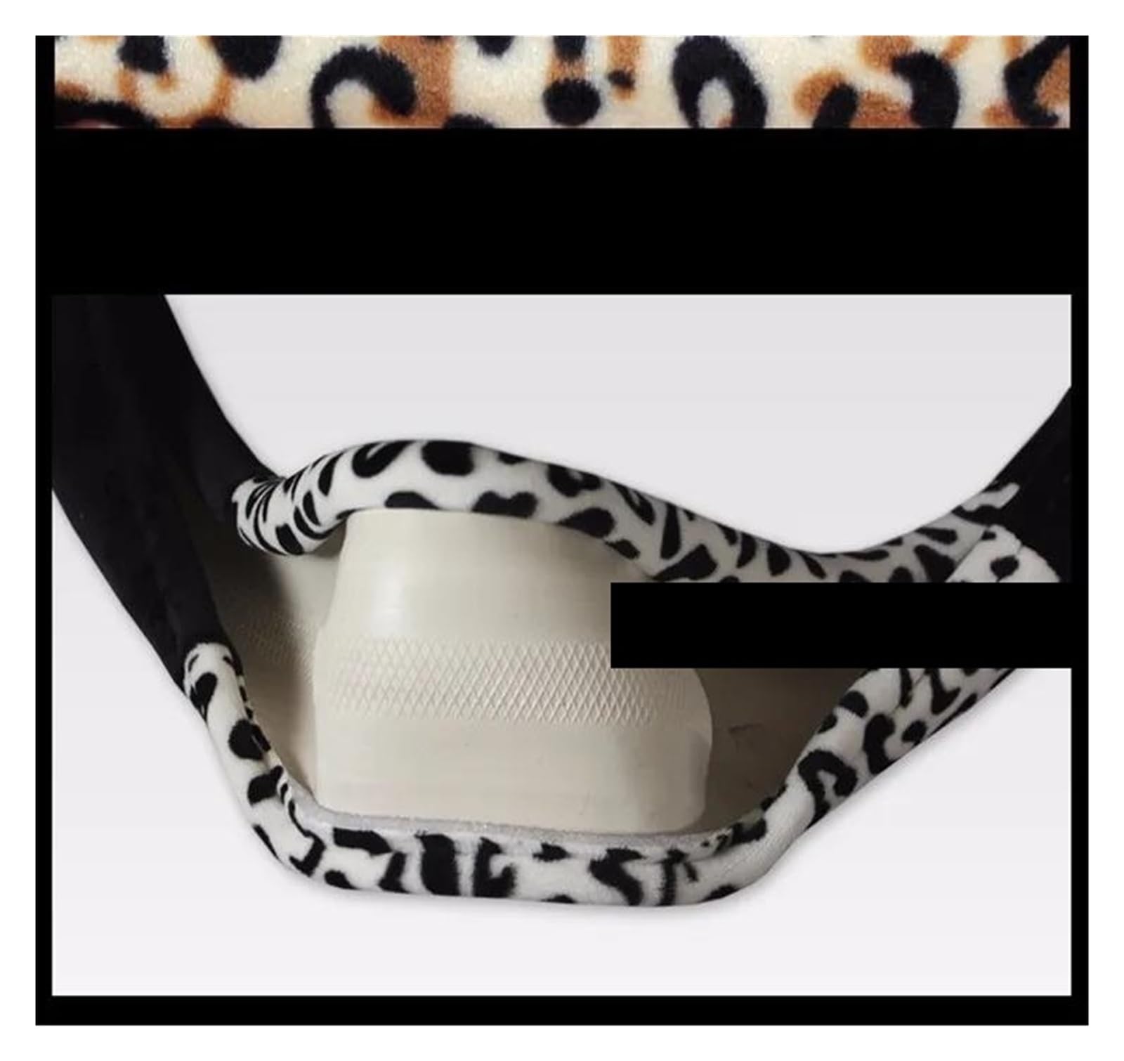 Fundas Bonitas para Volante De Piel con Estampado De Leopardo, Tamaño para Niñas 38cm Se Adapta Mayoría De Estilos De Coches Invierno Cálido Funda Volante Cubiertas Volante(Red)