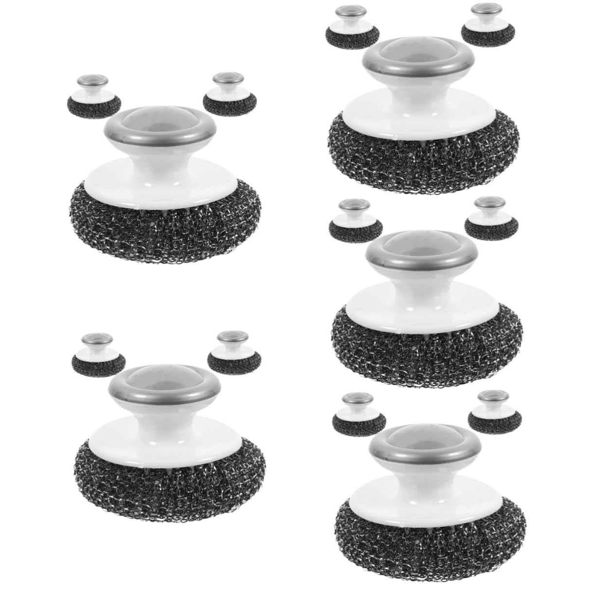 Ciieeo 5 Sätze Spülbürste Kitchen Brush Küchenschwamm Steel Wire Brush Geschirrspülerzubehör Topfreinigungsbürste Bürste Zum Geschirrspülen Topfreinigungskugel Stahldraht 3 Stück * 5