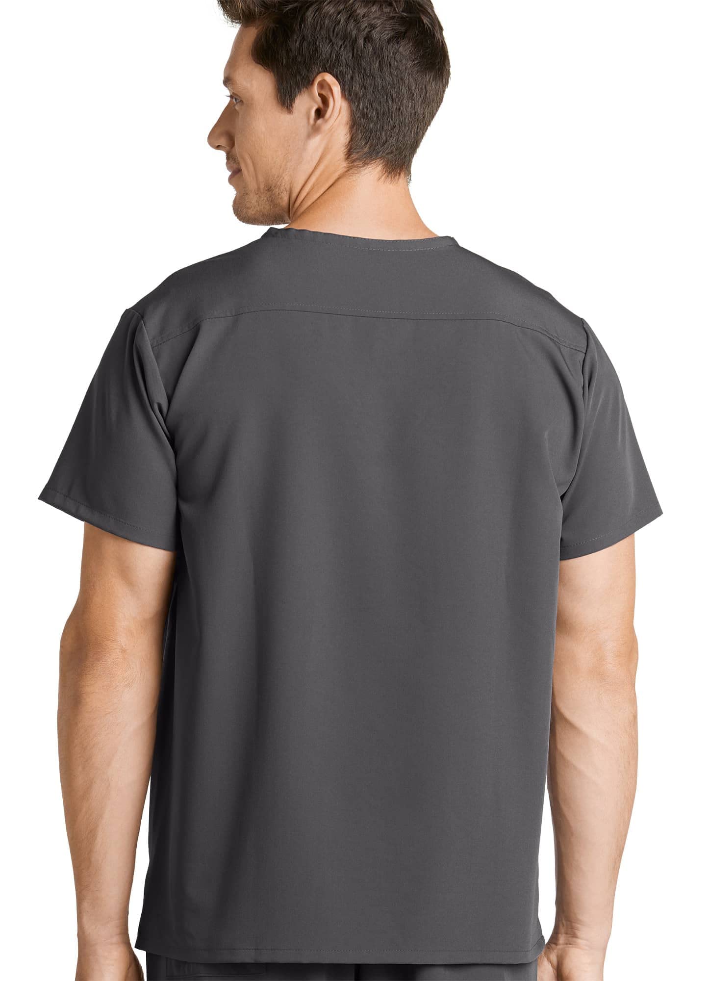Jockey Scrubs Classic Unisex One Pocket Top, Charcoal, 3X-Large