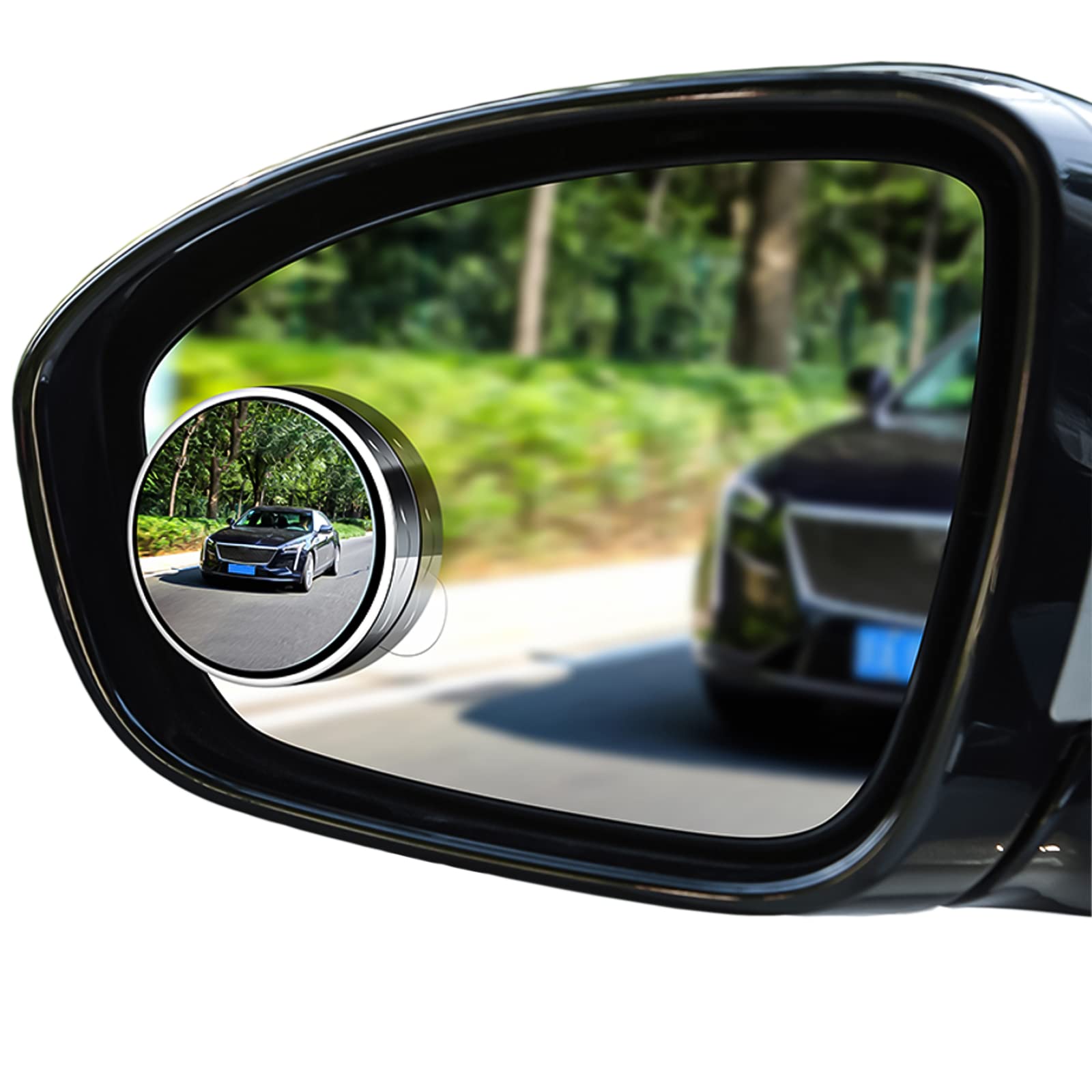 2x Toter-Winkel-Spiegel Mit Saugnapf - 5,5cm Weitwinkel Für Auto