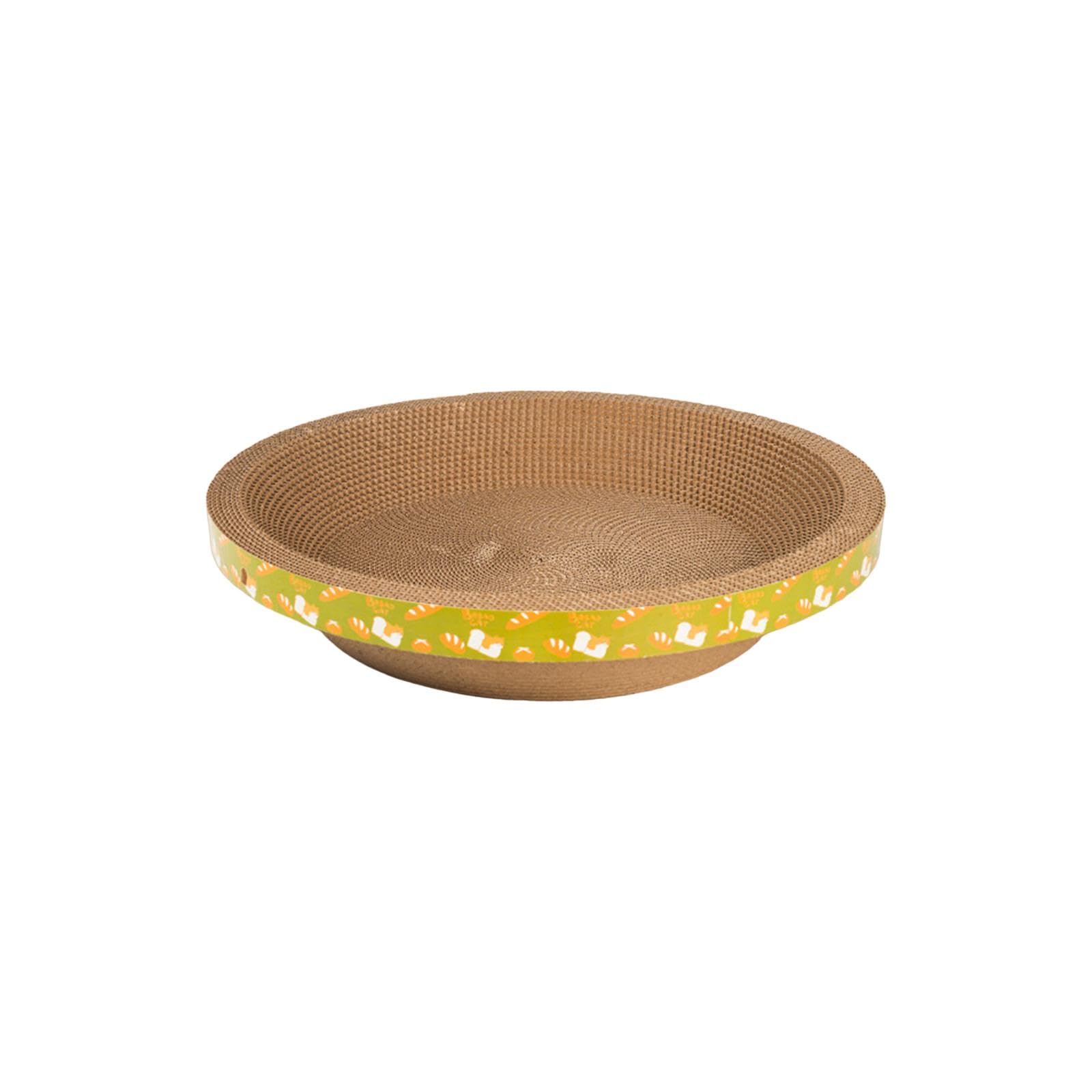 Rascador de Cartón para Gatos, Almohadilla Rascadora, Cuenco Rascador, Camas Tipo Tumbona para Gatos de Interior, Gatos Pequeños, Medianos Y, 50cmx50cmx9cm