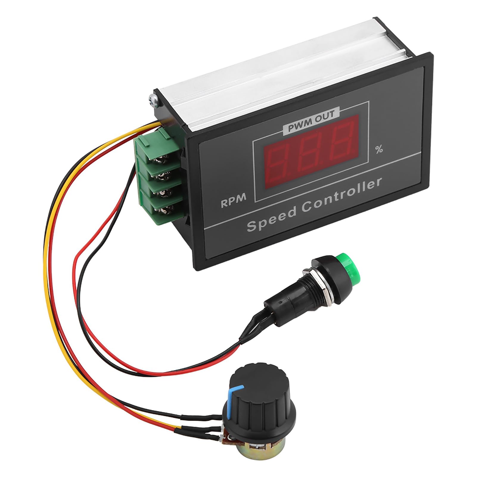 Regulator Prędkości Silnika DC 6-60 V 12 V 24 V 36 V 48 V 30A PWM Regulator Prędkości Silnika Prądu Stałego Wyłącznik Start-stop Elektryczny Regulator Prędkości PWM Gubernator