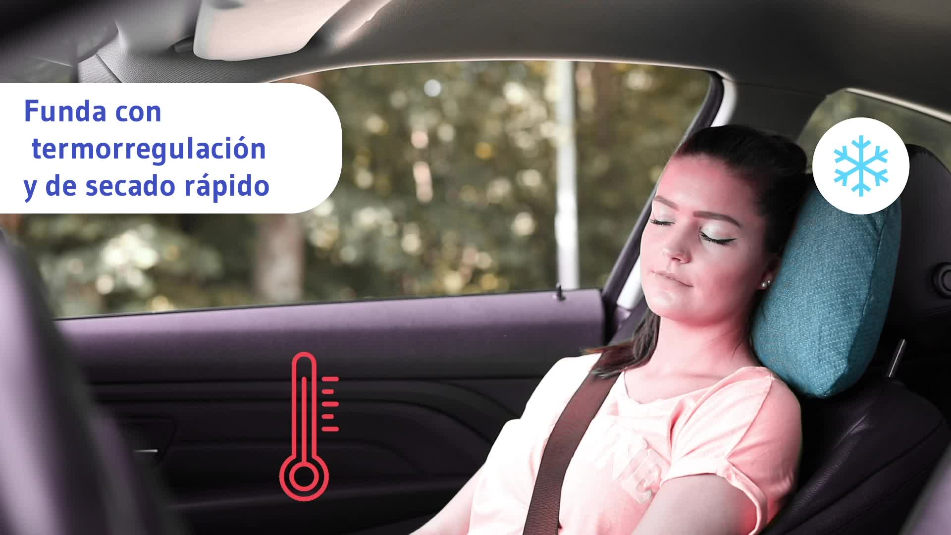 Le Petit Dormeur Coussin De Voyage Coussin Avion Ergonomique 3 En 1 - Oreiller De Voyage Ultra Confort - Pratique & Compact - Fabriqué En France - Lavable En Machine - Thym