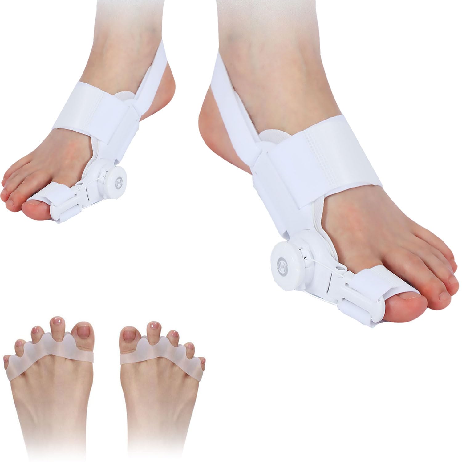 足指サポーター かかと固定ベルト付き（二個セット）