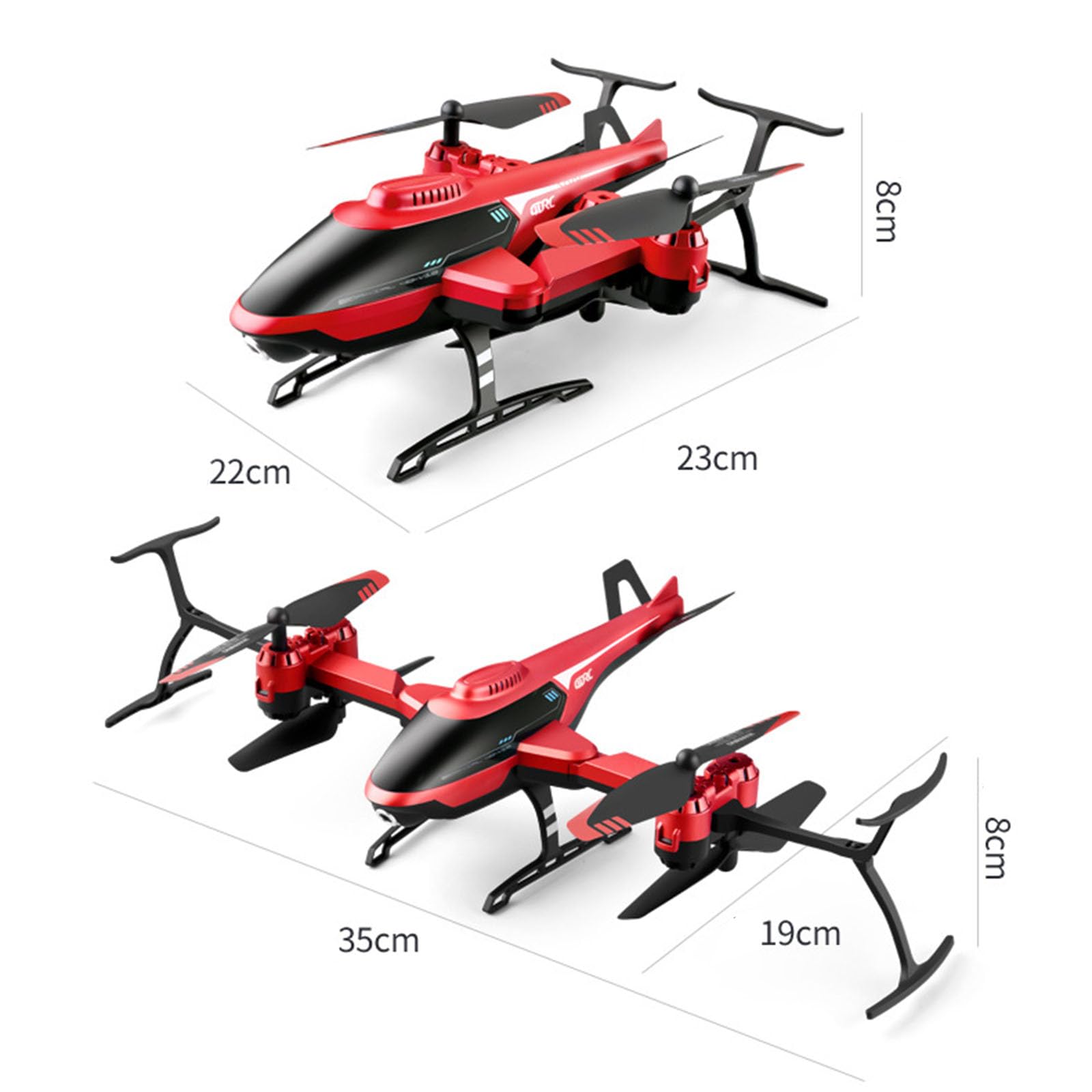 Aereo A Telecomando, Elicottero RC Pieghevole A 2,4 GHz Con Evitamento Degli Ostacoli, Ribaltamenti A 360 ° Sostegno All'altitudine Quadcoptero Di Decollo/atterraggio A Chiave Unica