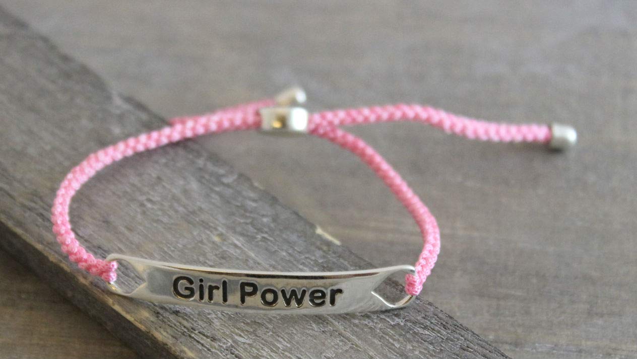 Empower Sterling Silber Armband in roter Kordel