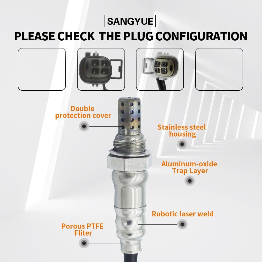 2PCS Oxygen O2 Sensor 1 & 2 for 2010-2013 Ford Transit Connect 2.0L Upstream + Downstream