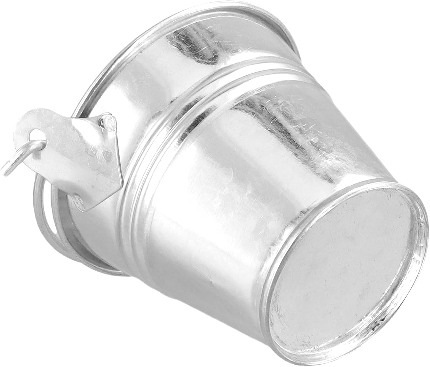 40 Pack Mini Metal Buckets, 2 Inch Small Silver Galvanized Bucket with Handles, Mini Tin Buckets for Party Favors, Crafts, Wedding, Plant