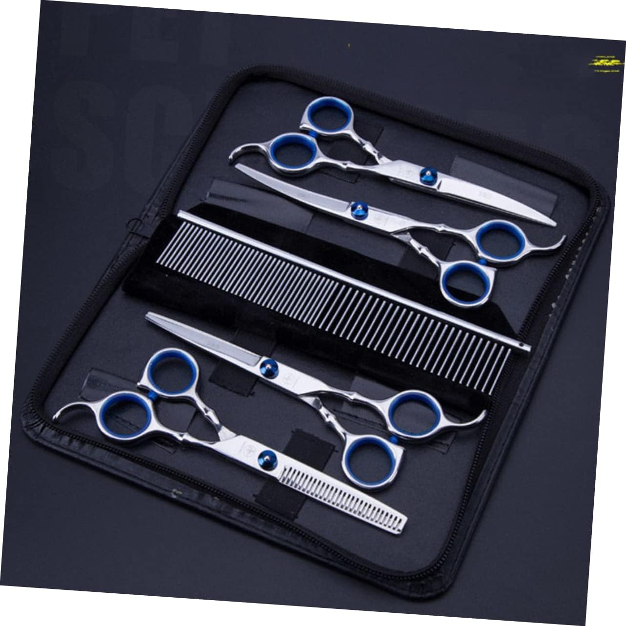 Pet Grooming Scissors Kit Thinning Cutting Tools for Dog Cat Lightweight Durable Animal Hairdressing Scissors Packaging