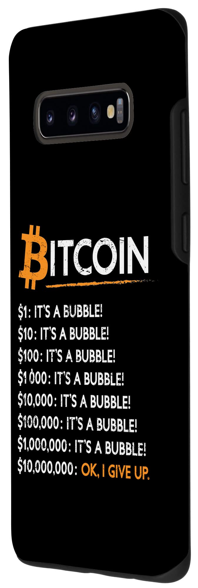 Amazon.co.jp: Galaxy S10+ Bitcoin Crypto Bubble Bitcoin It Is Bubbles  Smartphone Case : Electronics