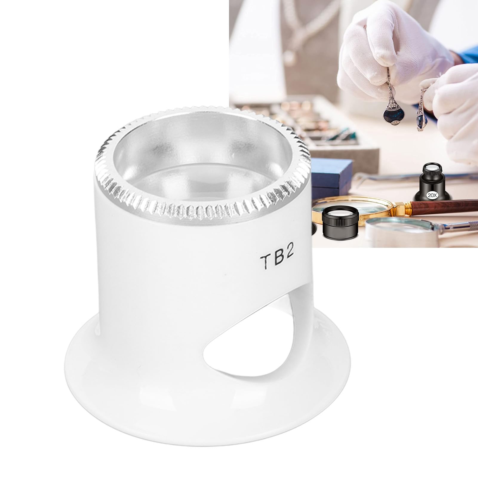 Accessoire loupe magnifique 5X outil réparation plastique pour monnaies
