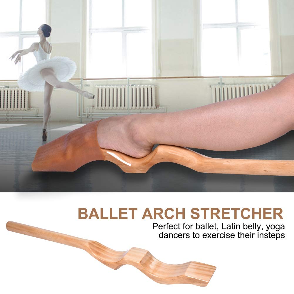 Ensemble de Brancard de Pied de Ballet, Cale-Pieds de Danse Classique en Bois de Pin avec Élastique pour Danseurs de Danse Classique Gymnase Yoga