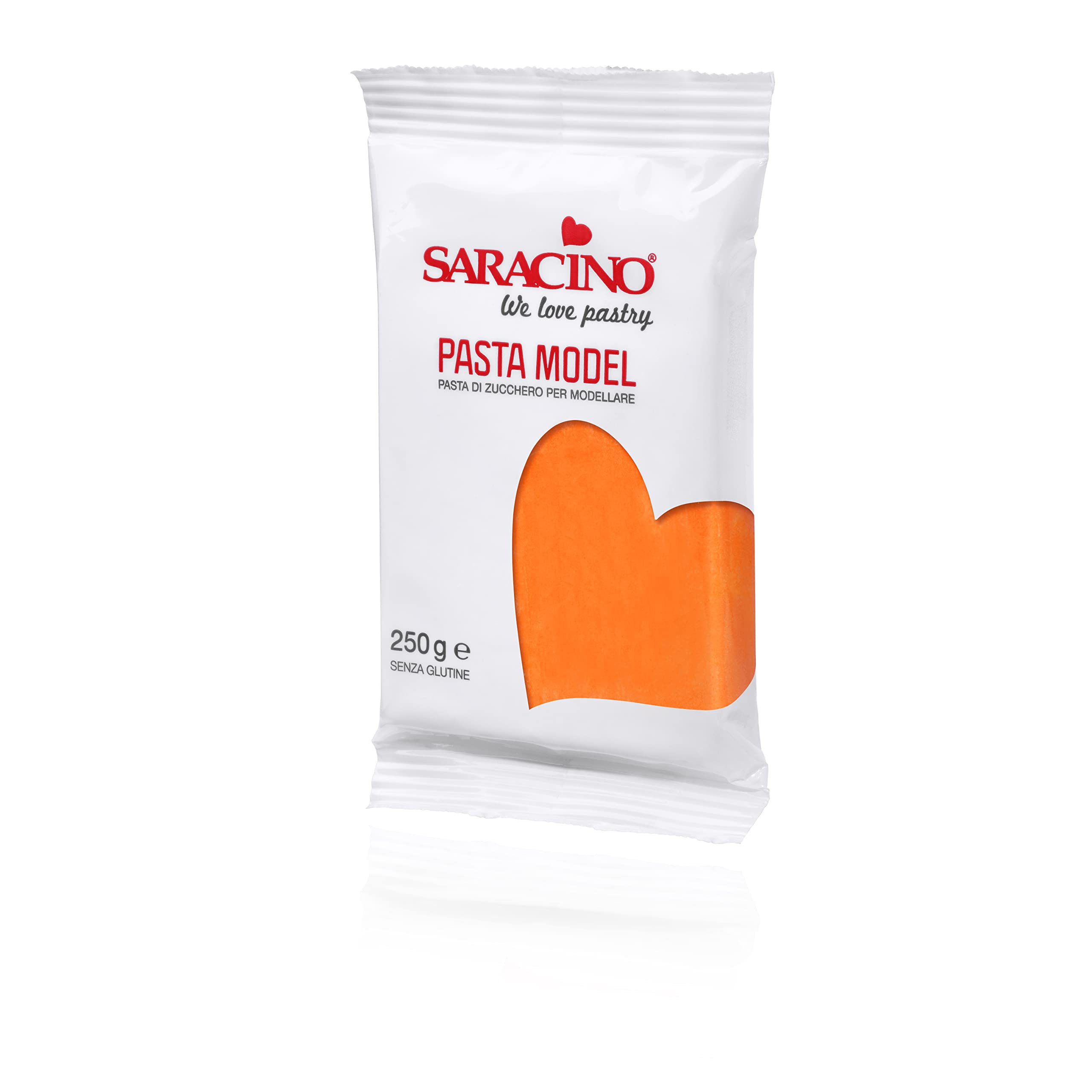 Saracino We Love Pastry Orange Saracino Sugar Paste Model Modelling Paste 250 G Gluten Free Made In Italy Small