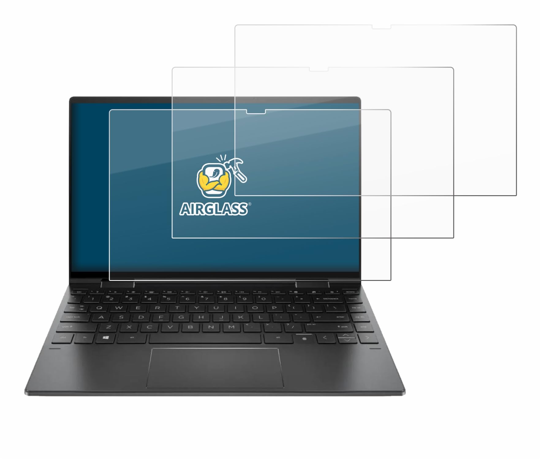 brotect Pellicola Protettiva Vetro per HP Envy x360 Convertible 15,6" Protezione Schermo (3 Pezzi) [Durezza Estrema 9H, Chiaro]