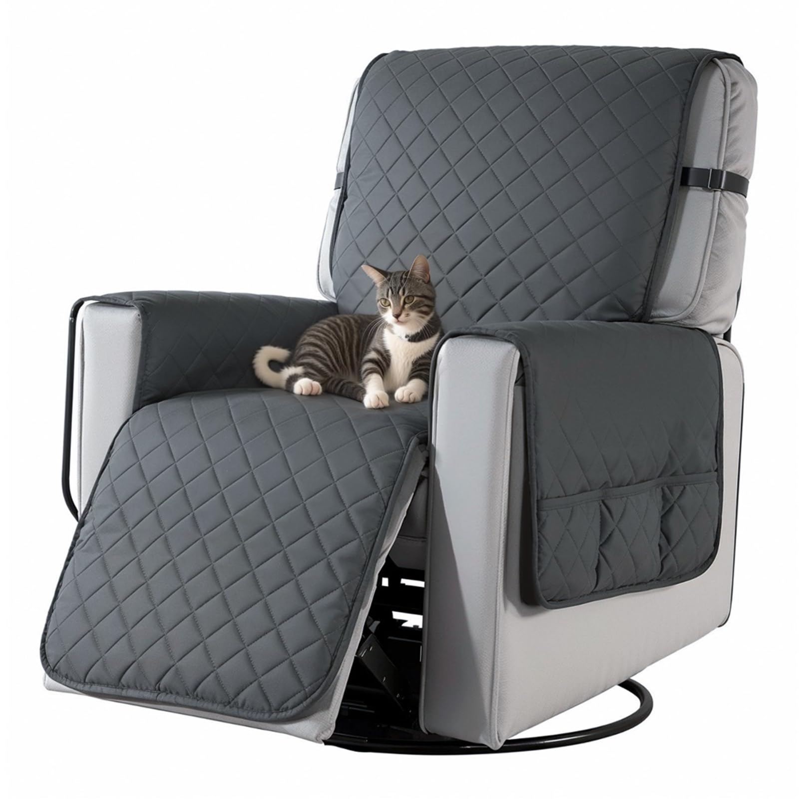Funda Cubre Sillón Fundas para Sillas Reclinables, Funda Protector Sillón Impermeable, Funda Sillón 1 Plaza Funda Cubre Sofá,Protector para Sofá,Funda de Sillón Relax Antideslizante Mascotas Amigables