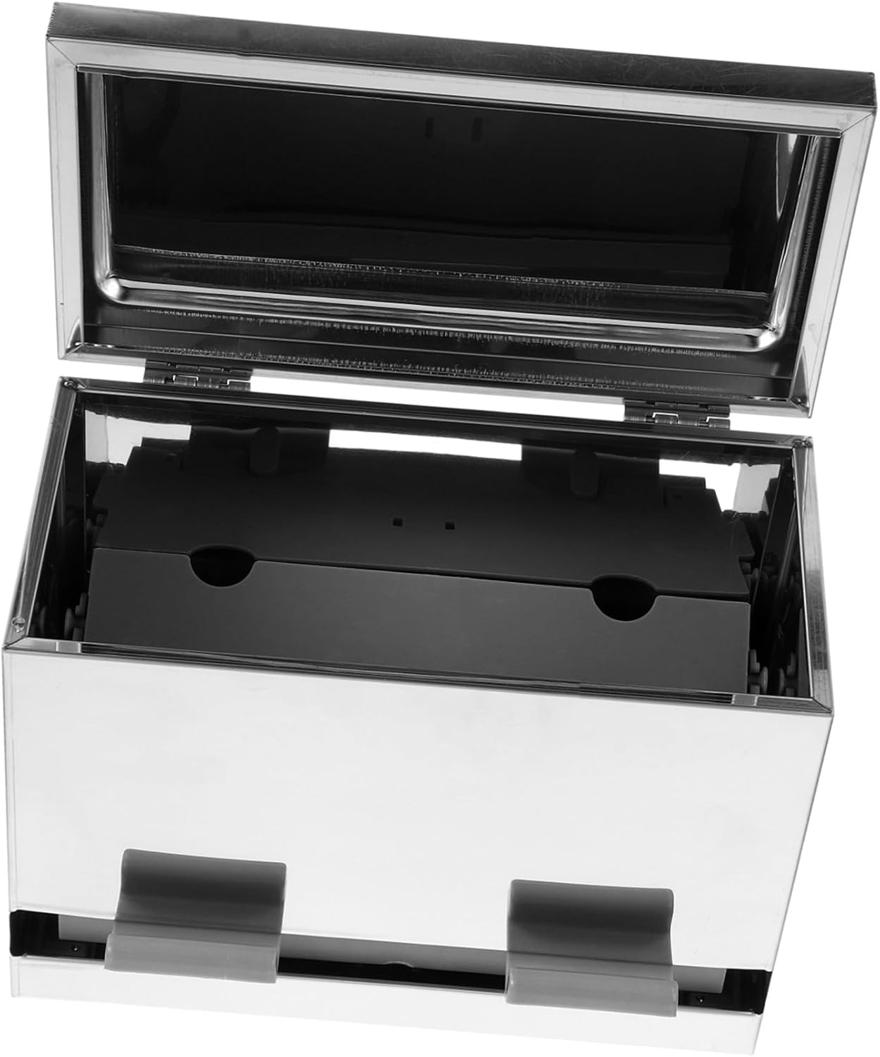 Chopsticks Case Straw Dispenser Stainless Steel Box Restaurant Straw and Chopstick Storage Holder