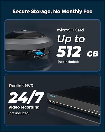 Miniatura 7 de REOLINK Cámara de seguridad WiFi ojo de pez, 2K+ 6MP 360° Panorama, 2.4/5GHz WiFi Cámara de seguridad inalámbrica para interiores, detección de