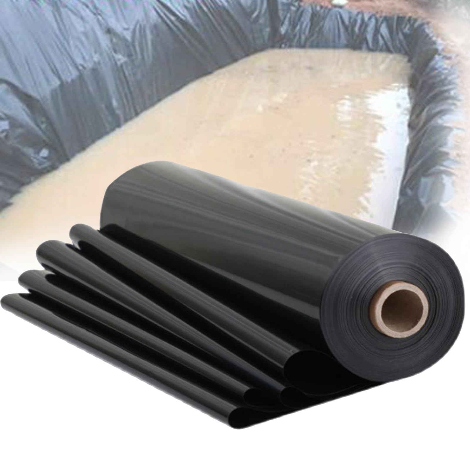 Membrane imperméable bâche PVC 3x3m étanche pour étang