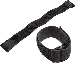 Universal Elastic Adjustable Sport Armband Strap for All Models of iPod with Silicone or MP3 or Leather Case and Multifunctional Outdoor Arm Bag with Armband Slots (2-Pack, Black)