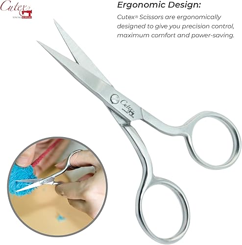 Miniatura 3 de Cutex Tijeras rectas de costura y bordado de 4-12"recortadores de hilo