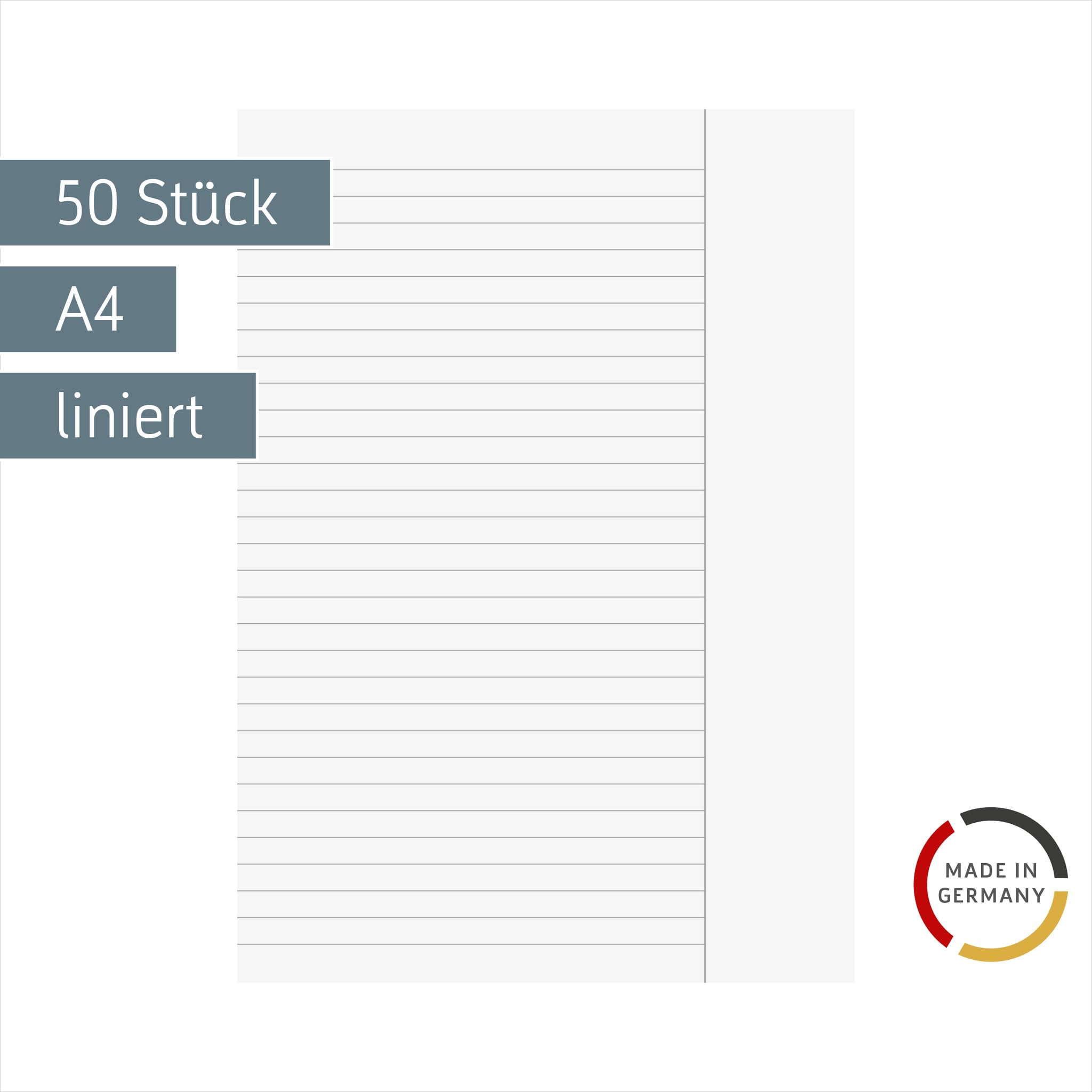 Carta Millimetrata Perfect Line - 75 Fogli, Griglia Rossa 1/5/10mm | Senza Acidi, Prodotta In Germania - Foto 2