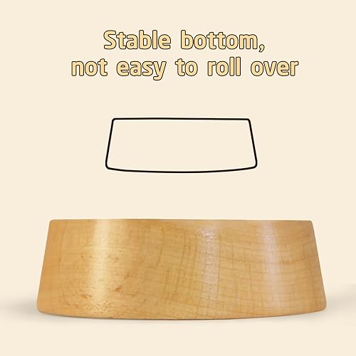 Miniatura 4 de Cuenco de comida para hámster, plato de comida de conejillo de indias de madera, cuenco de alimentación para animales pequeños, hámster enano, jerbo