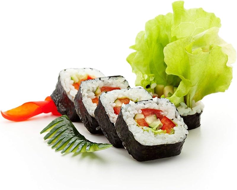 Raw Organic Nori Sheets 10 qty Pack - Certified Vegan, Raw, Kosher Sushi Wrap Papers - Premium Unheated, Un Cooked, untoasted, dried - RAWFOOD