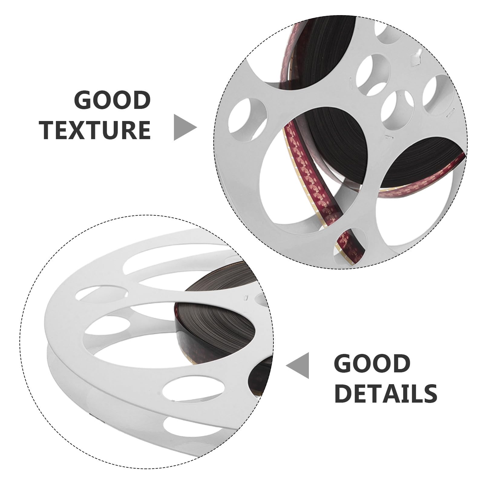 PRETYZOOM Filmrollendekoration aus Metall, Runde Wandkunst im Vintage Stil