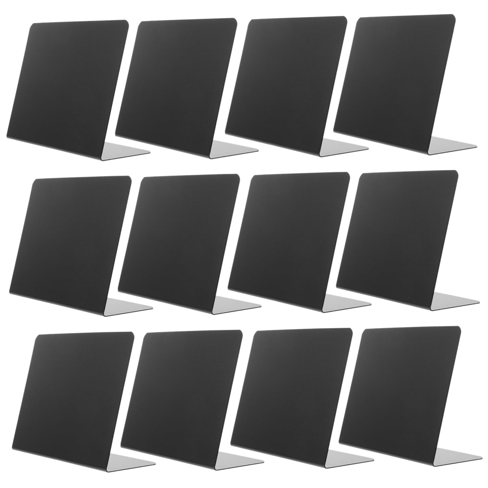 SHINEOFI 3ensembles Panneaux Affichage Ardoise Effaçable Pour Fête Mariage Et Anniversaire Étiquettes Avec Craies Blanches Et Chiffons De Nettoyage Tableau Décoratif De Table