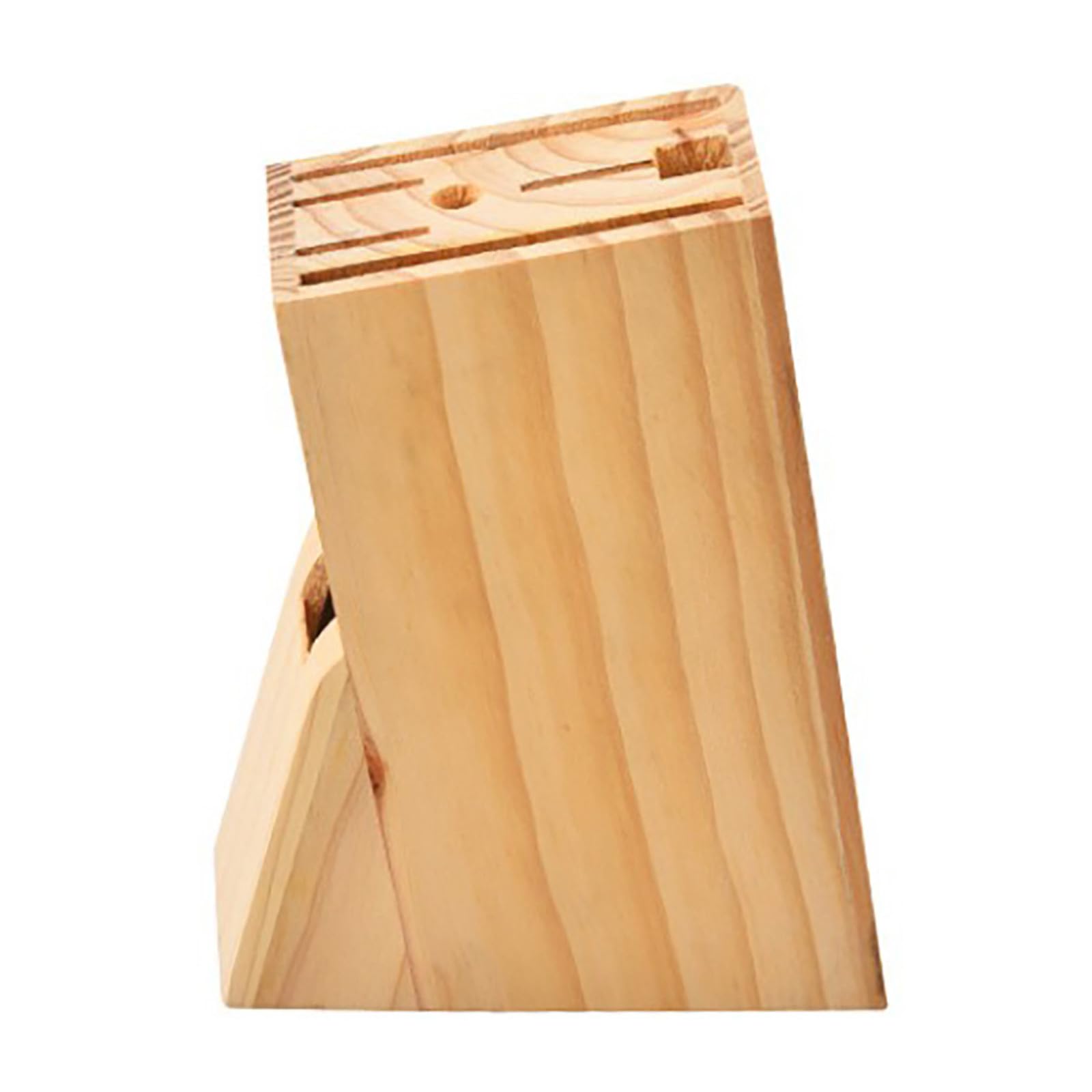 Fentes variées pour couteaux et ustensiles sur bloc compact