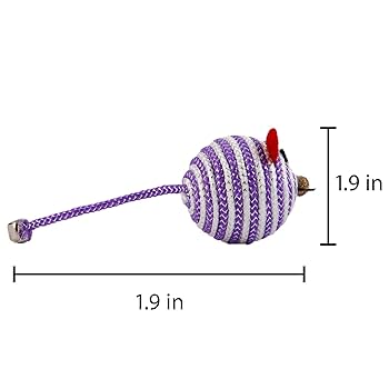チャルリズページ Amazon.com : Hartz Cattraction Bell Mouse Cat Toy with Two