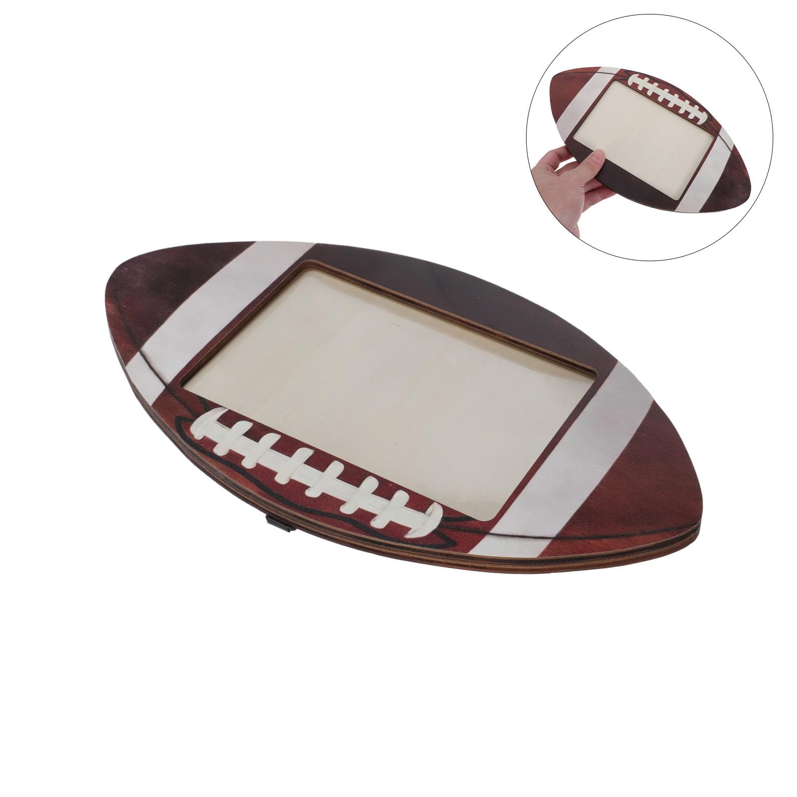 BESTonZON 6 Piezas Marco de Fotos de Madera Marrón de 6x4 Pulgadas para Escritorio con Diseño Deportivo, Decoración Rústica Versátil y Duradera para Eventos Deportivos y Fiestas