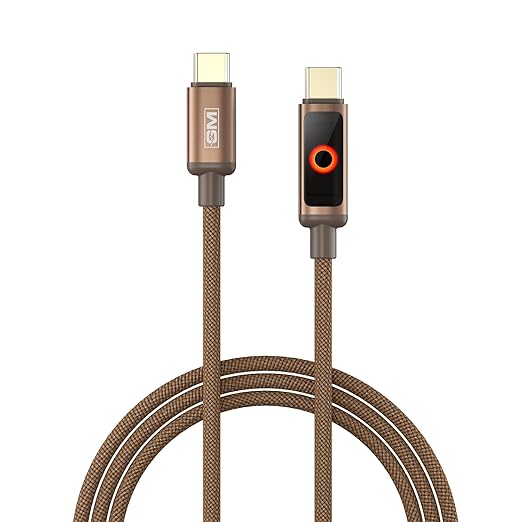 G+ PD 100W Charging Cable with Intelligent Power Control Smart Auto Cutoff, LED Indicator, 480Mbps Data Transfer, 120cm Tangle-Free Cord, Fast Charging for Laptops, Tablets & High-Power Devices.