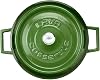 Lava Trendy Multi-Purpose Cast Iron Shallow Pot Diameter 24cm Green