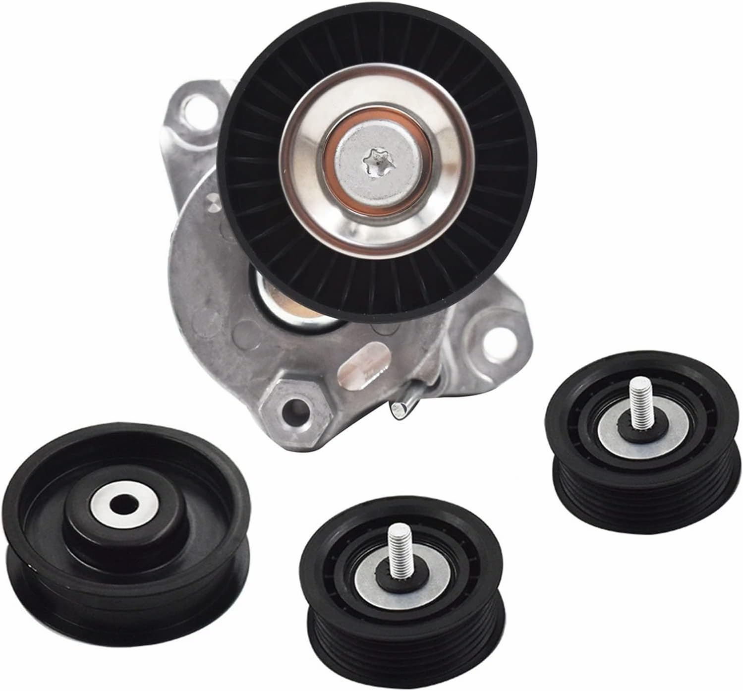 WFLNHB Drive Belt Tensioner with Idler Pulleys 2722000270 Replacement for Mercedes E350 E550 G550 GL550 C300 C350 ML350