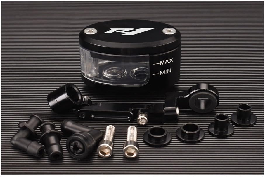 Fluid Reservoir Master Cylinder Cup Motorcycle Brake Fl&uid Oil Reservoir Clutch Tank Cylinder Cup Support Bracket for YZF R1 YZF-R1 YZFR1 Yzfr1 R1s