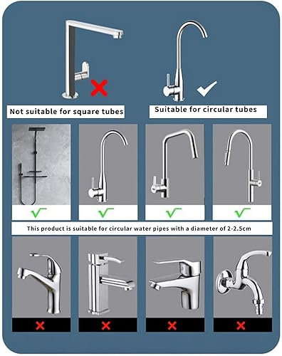 Miniatura 3 de Qerfty Estante para grifo de esponja, estante de grifo de fregadero de cocina, estante extraíble de aluminio con ganchos para cocina y baño (negro,