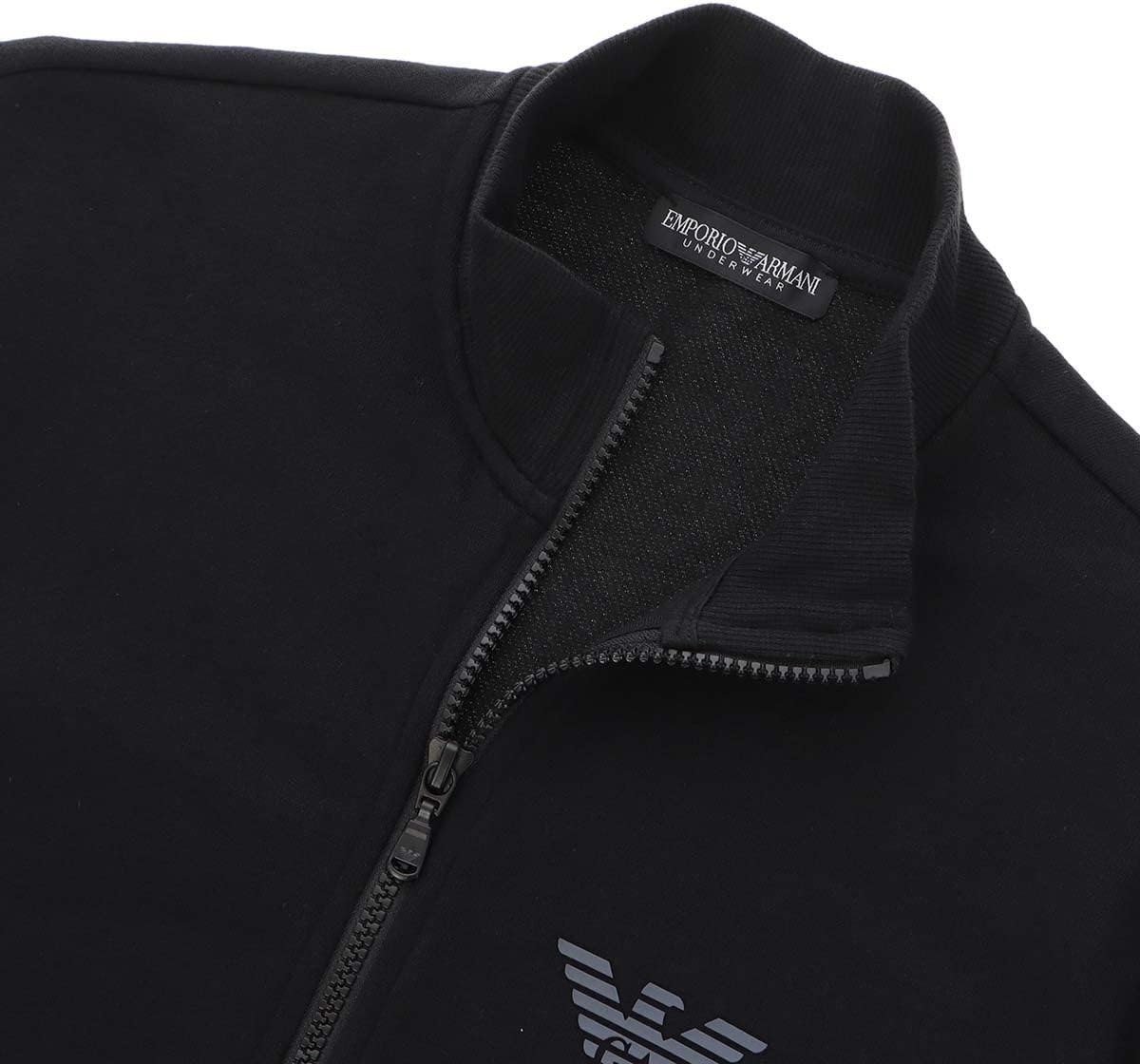 EMPORIO ARMANI エンポリオ アルマーニ ICONIC TERRY アイコニックテリー 裏起毛 上下セット フルジップ 長袖 メンズ パジャマ 部屋着 ラウンジウェア EUサイズ 男性 メンズ プレゼント 54075717