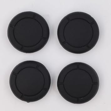 4PCS 3D Analog Thumbstick Thumb Stick Grip Cap for Switch/Switch Lite Controller Joystick Cap Black