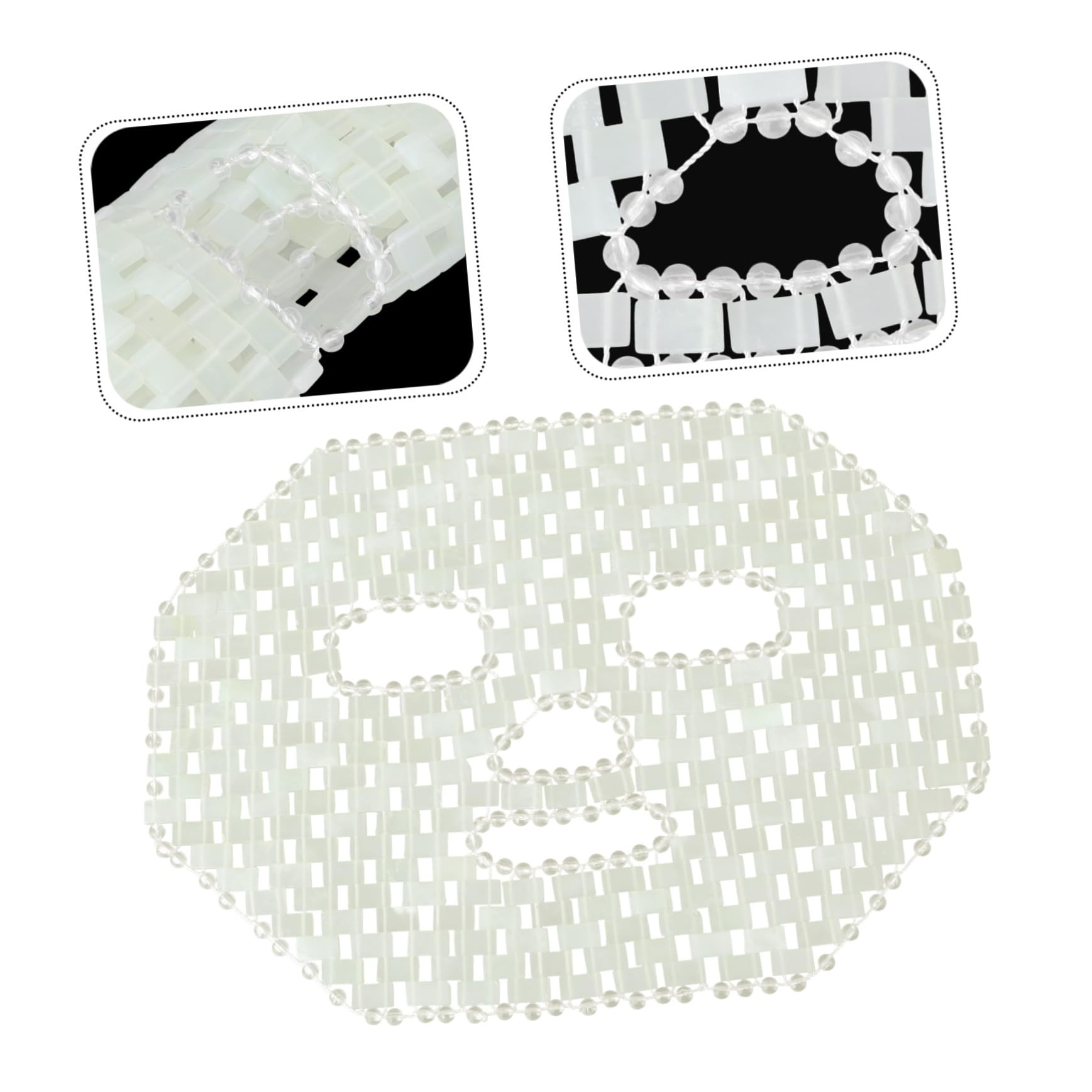 Hohopeti Natürliche Jade Massagemaske für Zuhause zur Linderung von Muskel und Bruxismus Schwellungen Grüne Hautpflege Maske für Entspannende Beauty Anwendungen