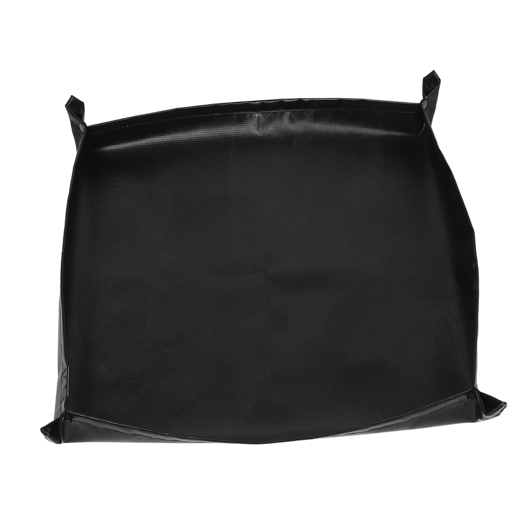 Tapete Ignífugo de Silicona para Barbacoa Exterior 71x71 Cm | Negro, Doble Cara, para Césped y Terraza, Portátil, Fácil de Plegar y Limpiar