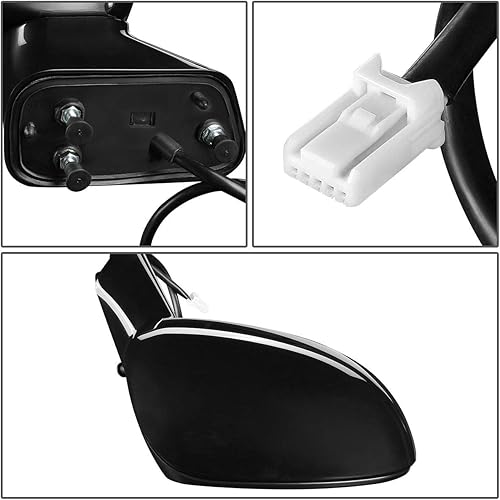 Miniatura 9 de DNA Motoring OEM-MR-TO1320289 - Espejo lateral plegable para conductor izquierdo sin calefacción, con señal de giro compatible con FJ Cruiser