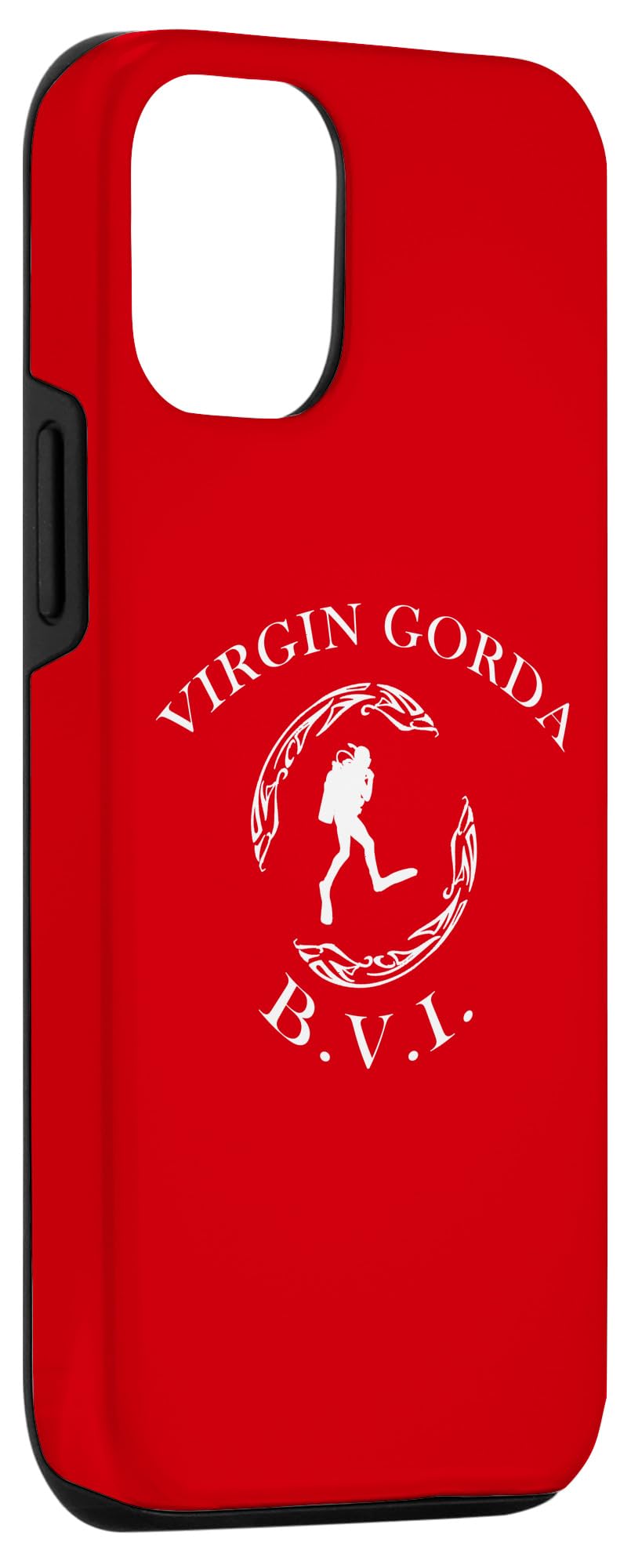 iPhone 15 Pro Virgin Islands Tortola Vintage Tribal Dive Case - Image 3