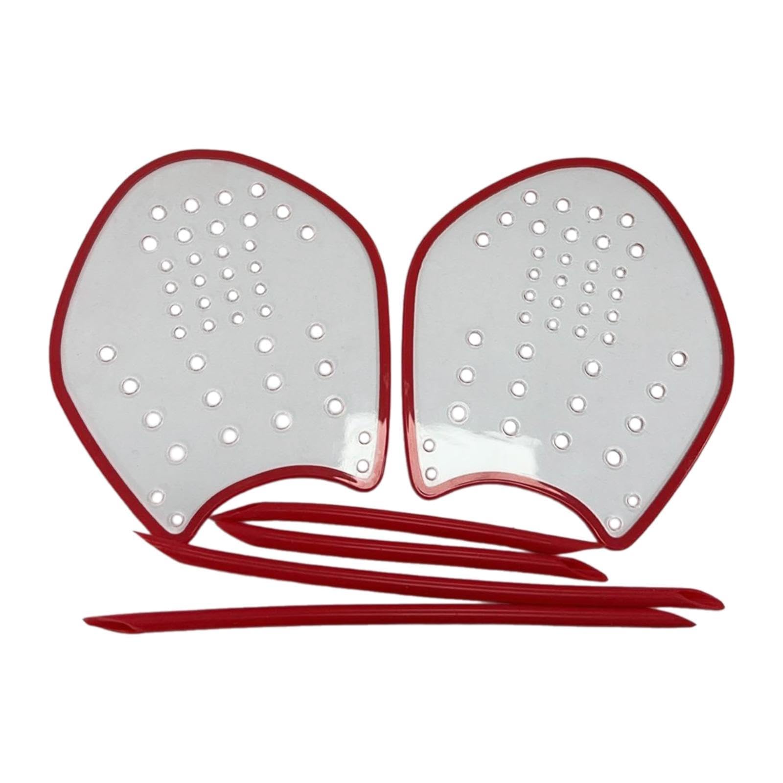 Gralara 2 Pezzi Palette Nuoto Paletta Allenamento Mani Uomo Donna Materiale PC Silicone Resistente E Flessibile Migliora E Potenza Adatte Allenamento