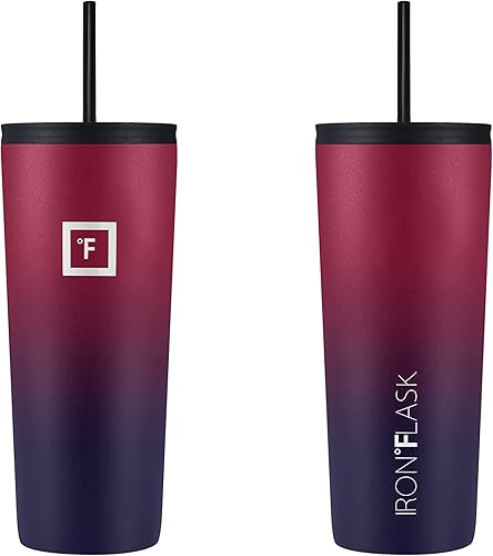Miniatura 68 de IRON °FLASK Classic Tumbler - Botella de agua de acero inoxidable con aislamiento al vacío, de doble pared, taza para beber, taza de viaje aislada