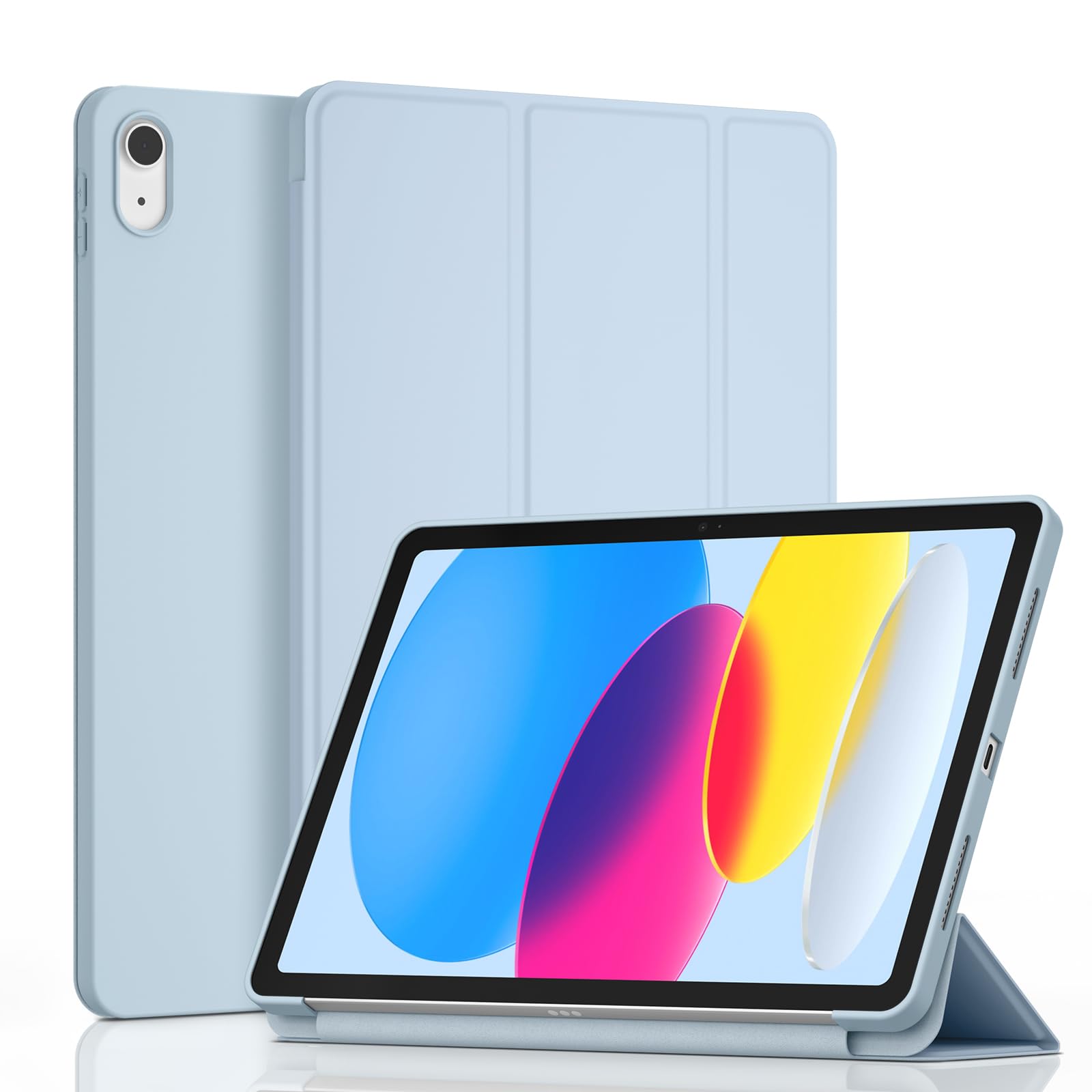 JETech Custodia Magnetica per iPad (A16) 11a/10a Generazione (2025/2022), Attaccamento Magnetico, Sottile Cover con Auto Svegliati/Sonno (Blu
