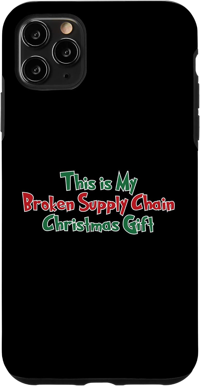 iPhone 11 Pro Broken Supply Chain Christmas Santa Claus Toy Shipping Delay Case image 4