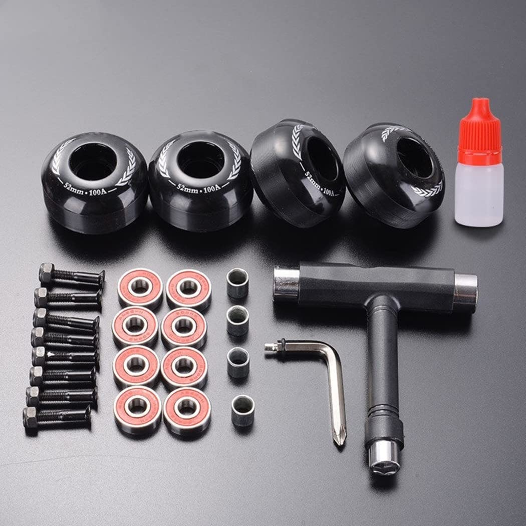 TGHY 4 Ruedas de monopatín con rodamientos Ruedas para Skate Ruote Skateboard Ruedas de patín de Ruedas Skateboard Wheels 52mm 100A