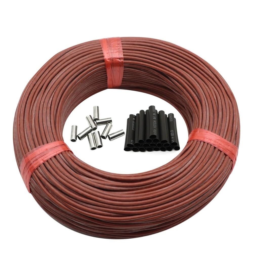 izolowany kabel z włókna węglowego 100 metrów podczerwonego kabla grzewczego podłogowego 33ohm/m Elektryczny przewód grzewczy węglowy 3,0 mm